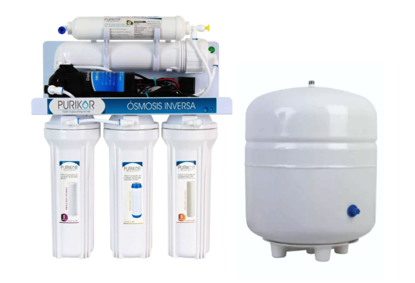 Osmosis inversa 5 etapas con tanque presurizado